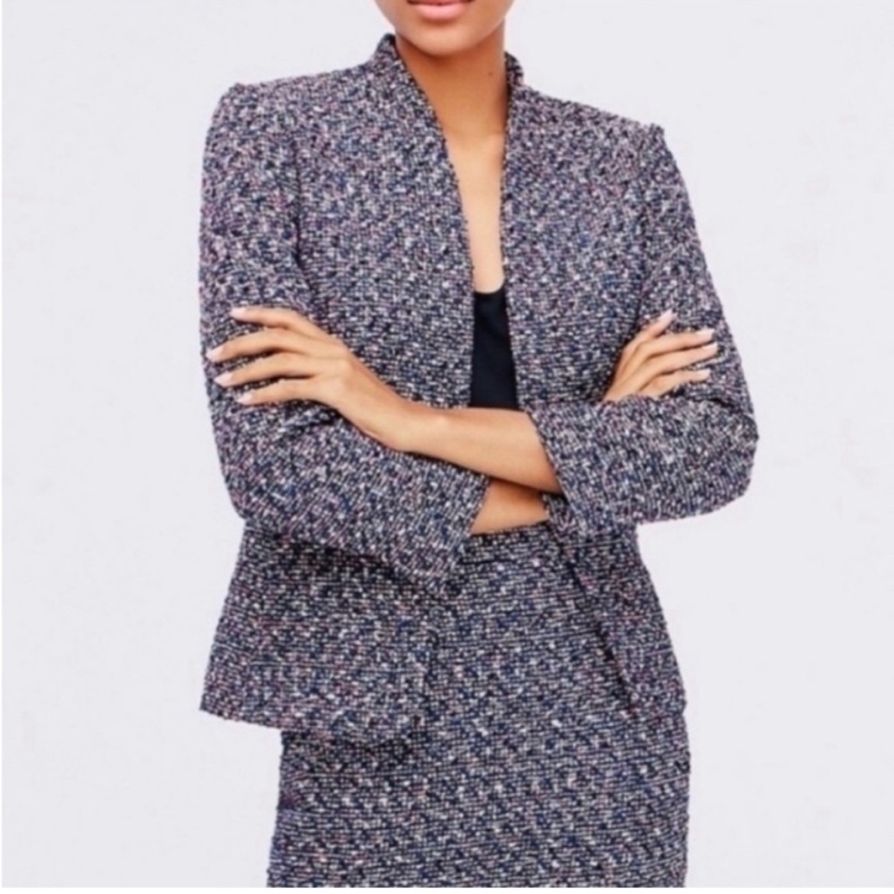 Women's Tweed Jacket Jcrew confetti tweed like new